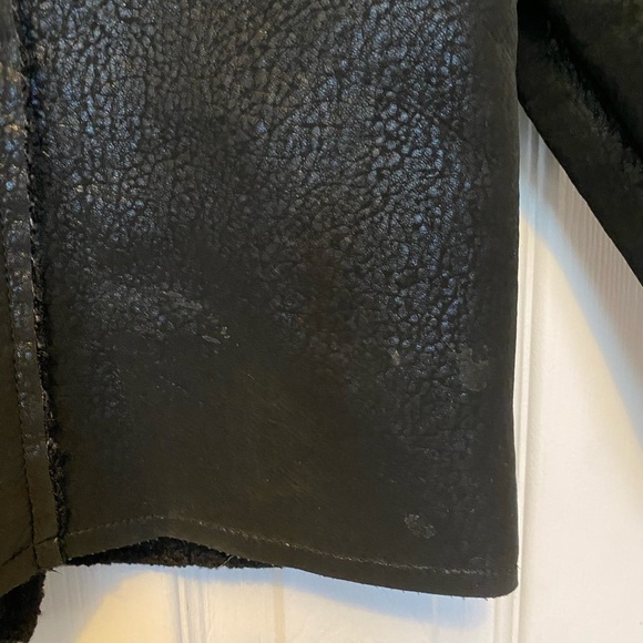 Girls faux shearling motorcycle jacket 3T - Picture 2 of 5